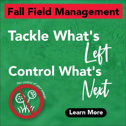 Fall field management with Digester II and 2,4-D LV6